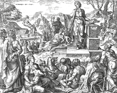07 Fourth Commandment (Man splitting wood)