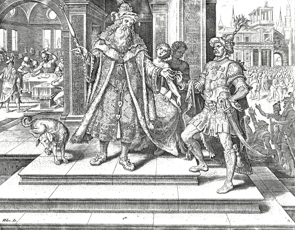 41 Haman is promoted by the King and uses the kings authority to condemn the Jews