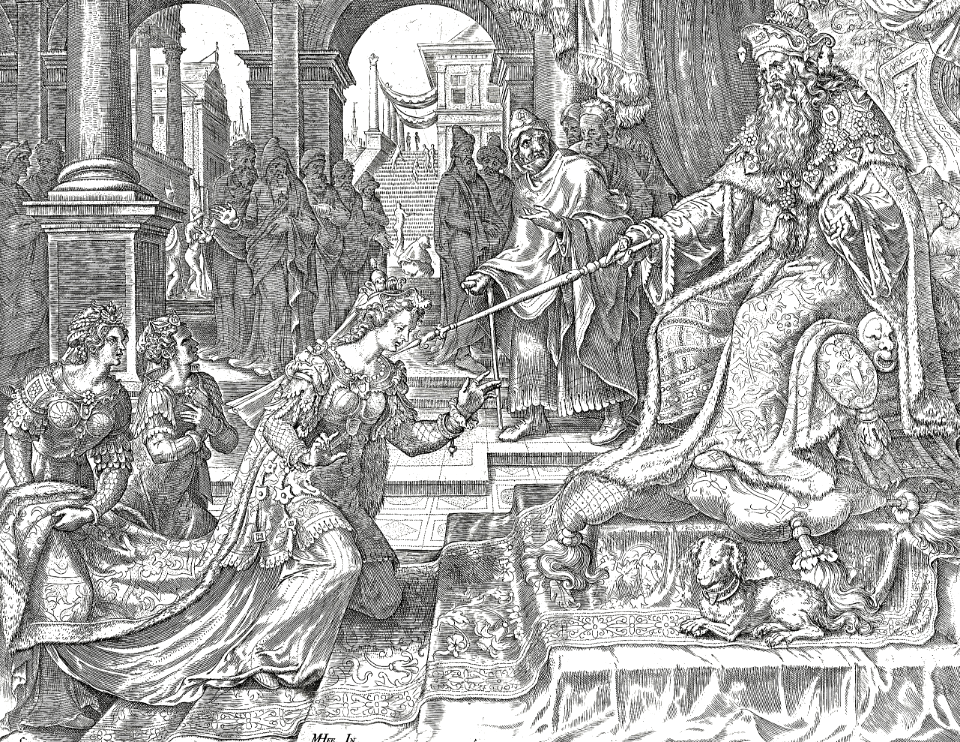43 Esther goes in before the King