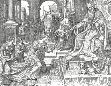 43 Esther goes in before the King