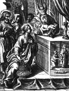 02 Luke 02 v22 The Dedication in the Temple (Type - 1 Kings 1 v24-25 Hannah giving Samuel)
