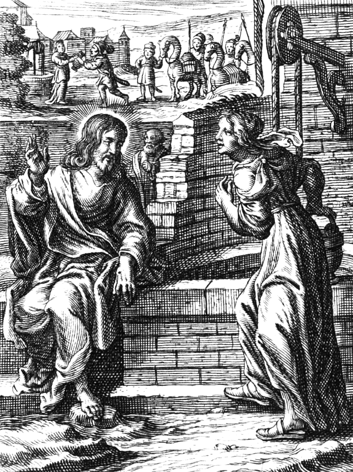 08 John 04 v6 The Samaritan Woman at the Well (Type - Gen 24 v17 Eliezer seeking water from Rebekah)