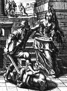 10 Mark 06 v28 The Beheading of John the Baptist (Type - 2 Chr 35 v25 Jeremiah and Jerusalem mourning for Josiah)