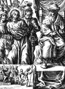 18 Luke 23 v2 Jesus accused before Pilate (Type - Daniel 6 v13 Daniel accused before the king)