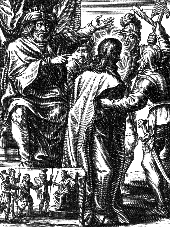 19 Luke 23 v11 Jesus before Herod (Type - 1 Sam 21 v14 David considered mad by Achish)