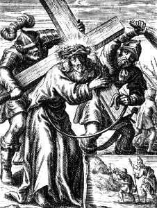 23 John 19 v17 Jesus carries the Cross (Type - Gen 22 v6 Isaac carries the wood for the offering)