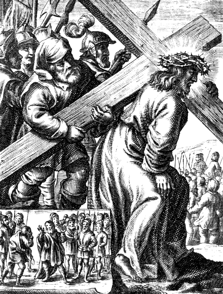 25 Matthew 27 v12 Simon bears the Cross for Christ (Type - 2 Sam 15 v21 Ittai follows David in his shame)