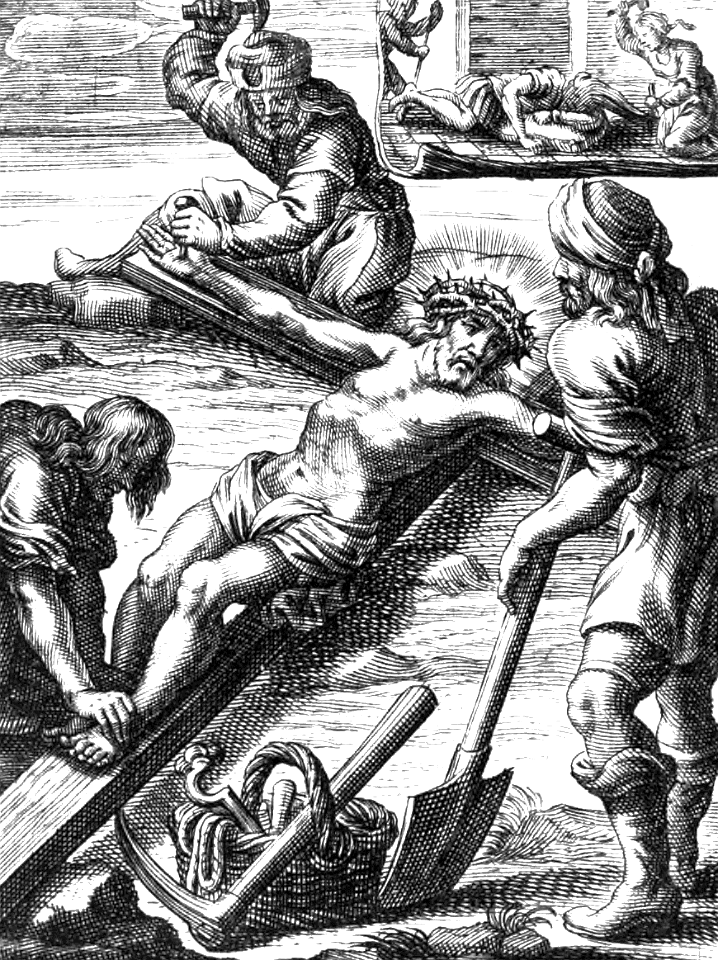 30 Luke 23 v33 They nail Jesus to the Cross (Type - Judges 16 v13-14 Samsons locks are pinned)