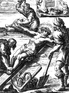 30 Luke 23 v33 They nail Jesus to the Cross (Type - Judges 16 v13-14 Samsons locks are pinned)
