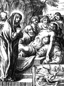 32 Mark 15 v46 The body of Jesus is put into the Sepulchre (Type - Jonah 2 - Jonah is swallowed by the Whale)