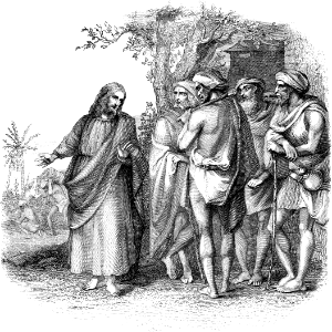 05 Matthew 20 The Laborers in the Vineyard. Free illustration for personal and commercial use.