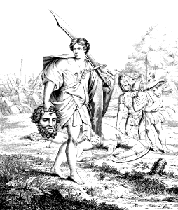 23 1 Samuel 17 v51 - David with the Head of Goliath