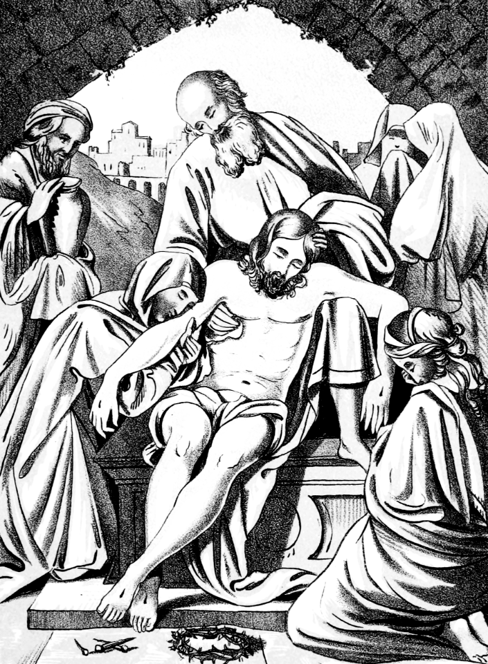 06 Laying the body of Jesus into the Tomb