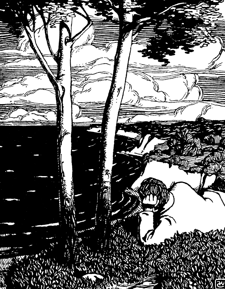 01 Laying under a Tree looking over the Bay