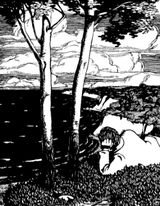 01 Laying under a Tree looking over the Bay
