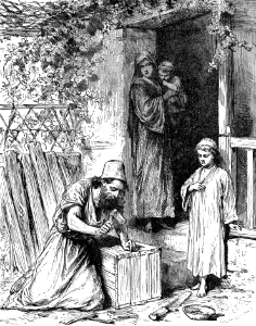 007 Jesus helping Joseph at the Carpenter trade