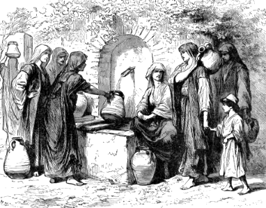006 Mary and Jesus going to the Well in Nazareth