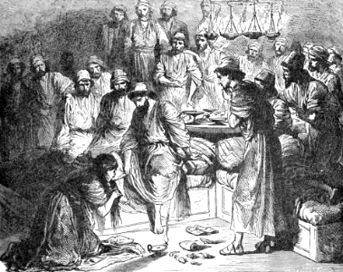 090 Matthew 26 v06-13 Mary anoints Jesus feet at Simons Feast
