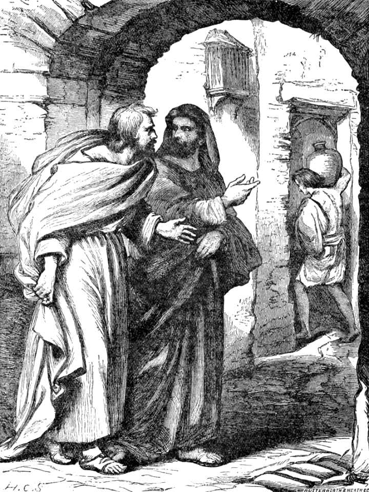 107 Mark 14 v13 The Man bearing a Pitcher of Water (to the Upper Room)