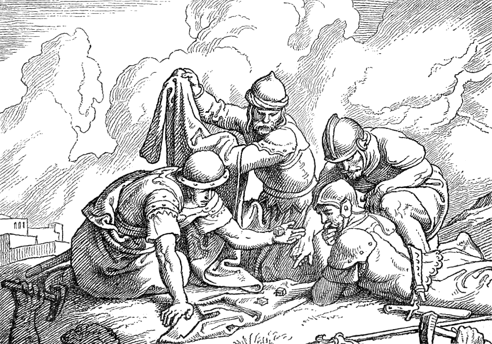 128 The Soldiers gamble over Christs garment