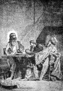 134 The Supper at Emmaus - Jesus gives thanks and breaks the Bread