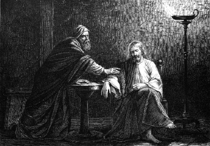 012 Nicodemus speaks to Jesus by Night