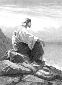 029 Jesus sitting by the Sea