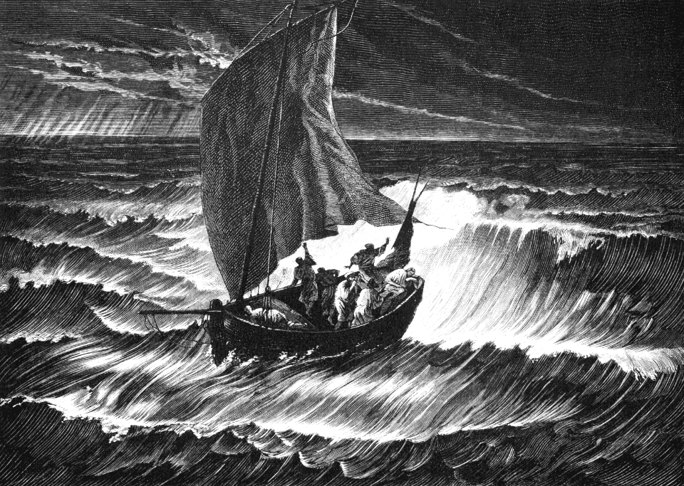 033 Storm on the Lake - Jesus sleeping in the Boat