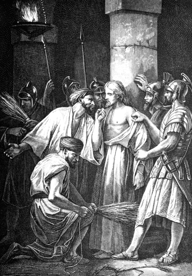 090 Jesus delivered to the Soldiers who mock and scourge him