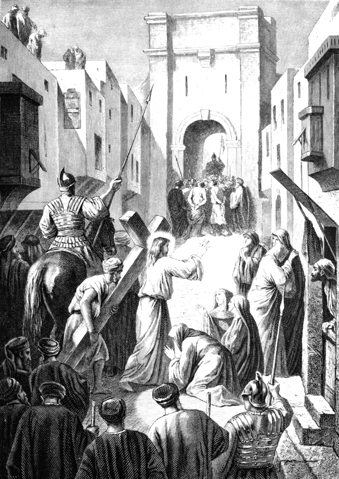 091 Jesus carrying the Cross to Calvary