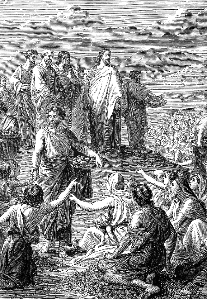 15 Matthew 14 v19 Feeding the Multitude (Miracle of the Loaves and Fishes)