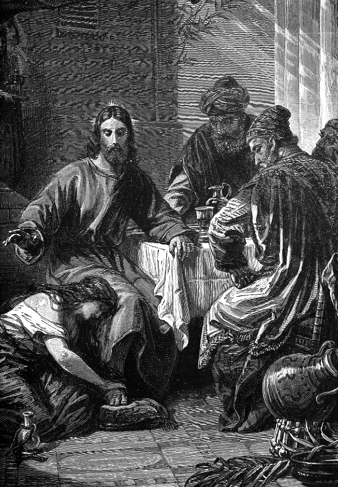 20 Luke 07 v48 Mary washing Christs feet at Simons Feast