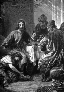 20 Luke 07 v48 Mary washing Christs feet at Simons Feast