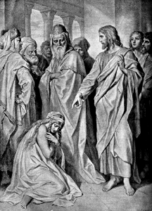 23 John 08 v07 The Woman caught in Adultery