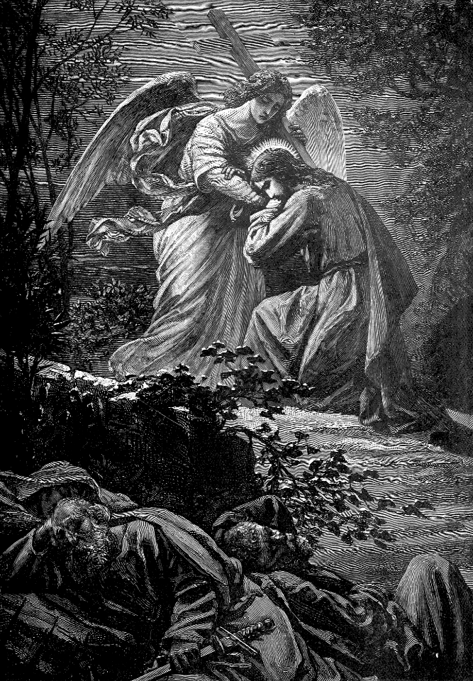 25-mark-14-v35-the-agony-in-gethsemane-free-stock-illustrations-creazilla