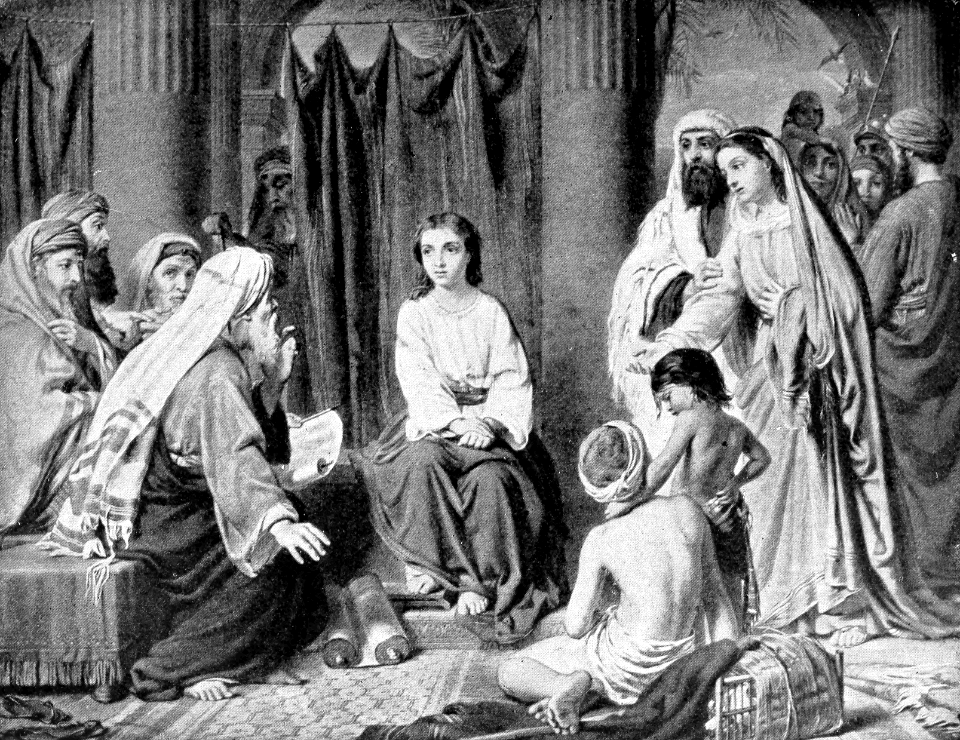 014 Luke 02 v46 Christ disputing with the Doctors in the Temple