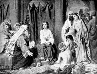 014 Luke 02 v46 Christ disputing with the Doctors in the Temple
