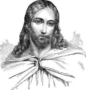 015 Portrait - Jesus of Nazareth. Free illustration for personal and commercial use.