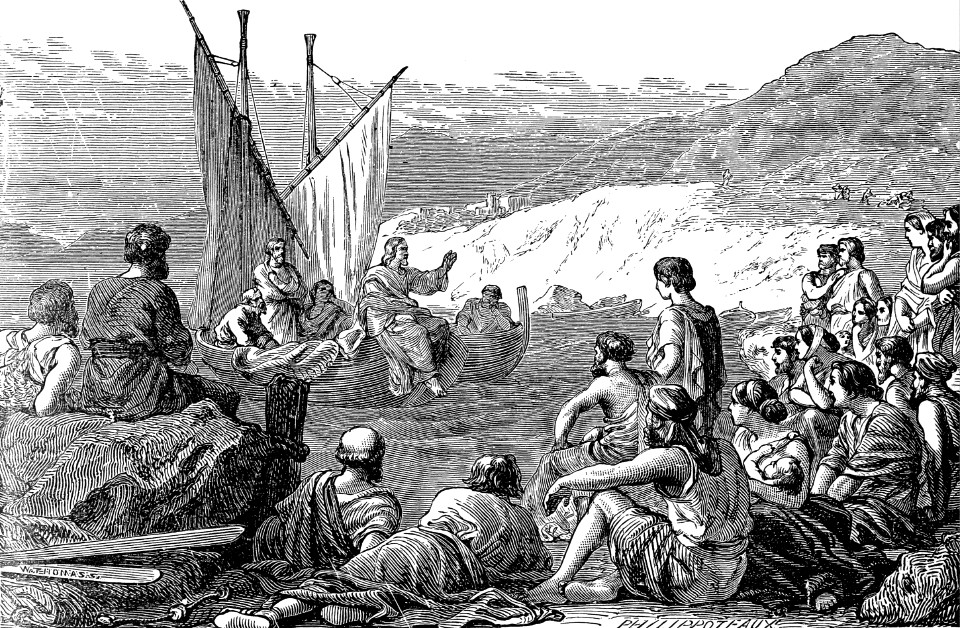 023 Luke 05 v03 Jesus teaching by the Sea-side