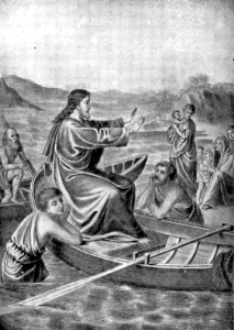 031 Luke 05 v01-03 Jesus preaching from the Boat
