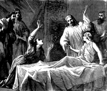 038 Mark 05 v41 Christ raising the Daughter of Jairus