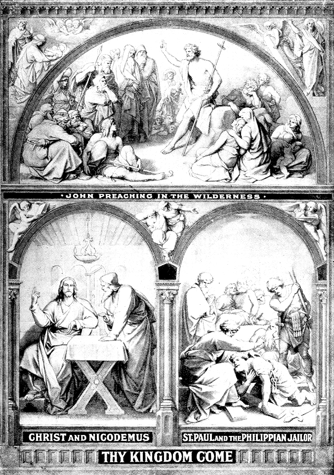 092 Collage - Your Kingdom Come - John preaching - Nicodemus - The Philippian Jailor