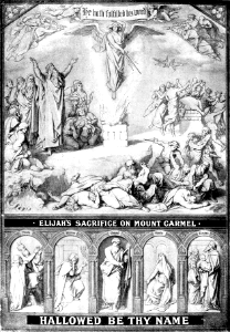 091 Collage - Hallowed be Your Name - Elijahs Sacrifice on Mount Carmel - Prophetic significance in Jesus