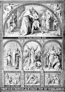 095 Collage - Forgive us our Trespasses - Prodigal Son - Pharisee and Publican - Stephen - Unforgiving Servant