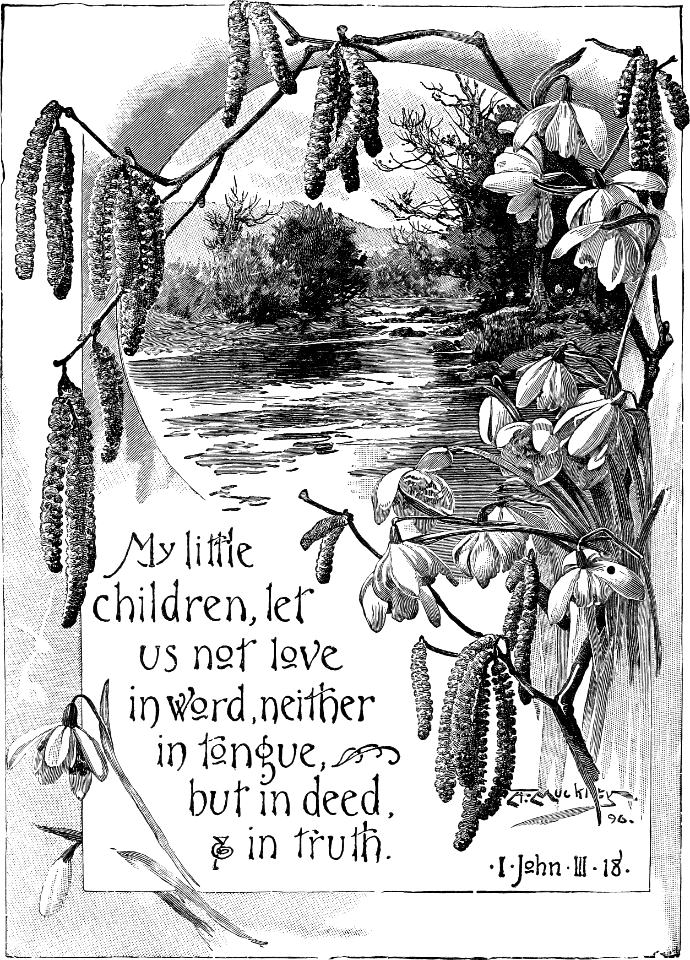 103 Poster - 1 John 03 v18 - Let us love in deed and truth