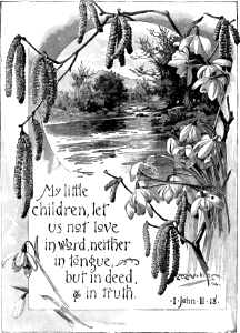 103 Poster - 1 John 03 v18 - Let us love in deed and truth