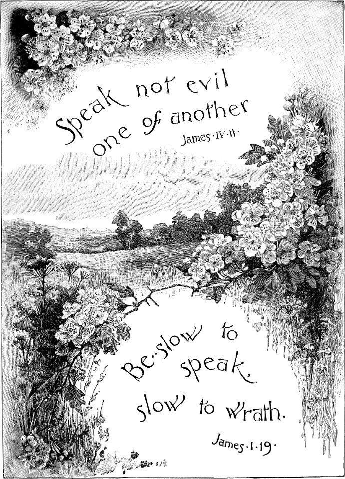 106 Poster - James 04 v11, 01 v19 Speak not evil - Be slow to speak