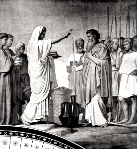 021 Melchizedek, a King of Salem and Priest of the Most High God, blesses Abram