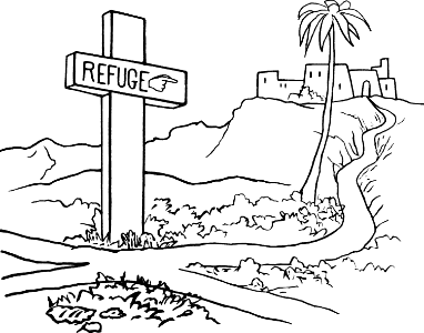 City of Refuge. Free illustration for personal and commercial use.