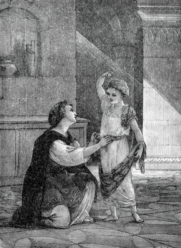 78 Family life in Palestine (Hannah bringing a new robe to Samuel)